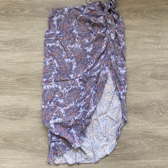 ZARA PRINTED SARONG SKIRT SMALL - Picture 3 of 6